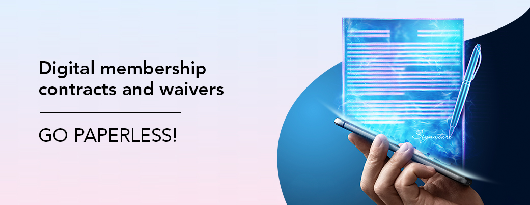 Digital membership contracts and waivers for Gyms from Yoactiv